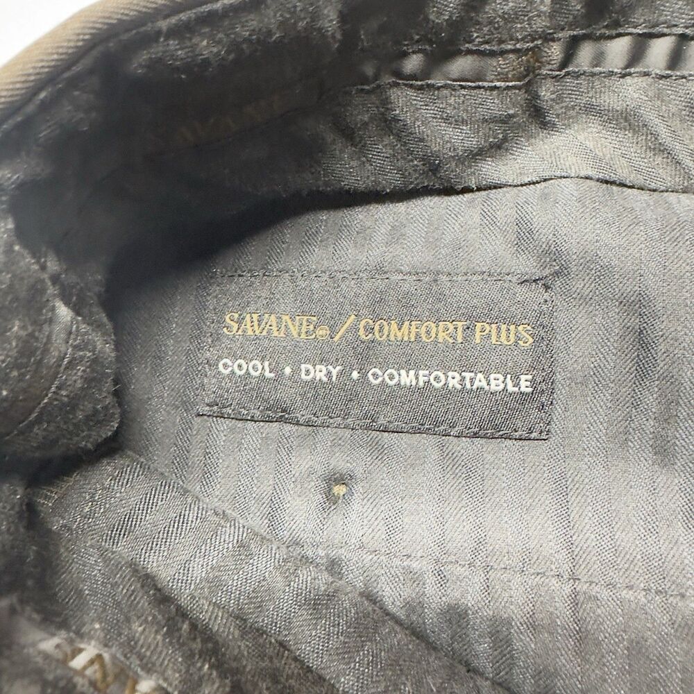 Savane Comfort Plus Men's Dress Pants Taupe/ Tan, Cupped, 90s Vintage, 42/30 - Picture 5 of 6